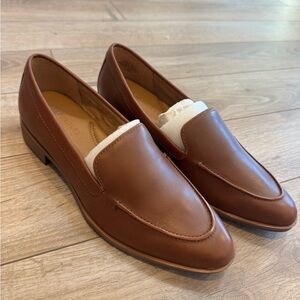 Aerosoles Eastside Brown Leather Loafers 7.5 Brand New